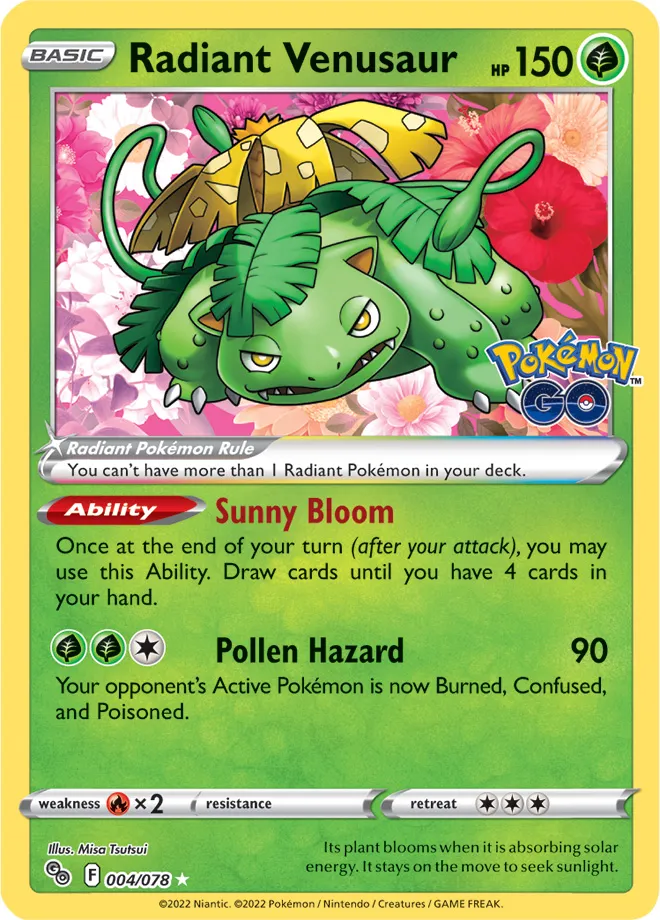 Carte Florizarre Radieux — Pokémon GO