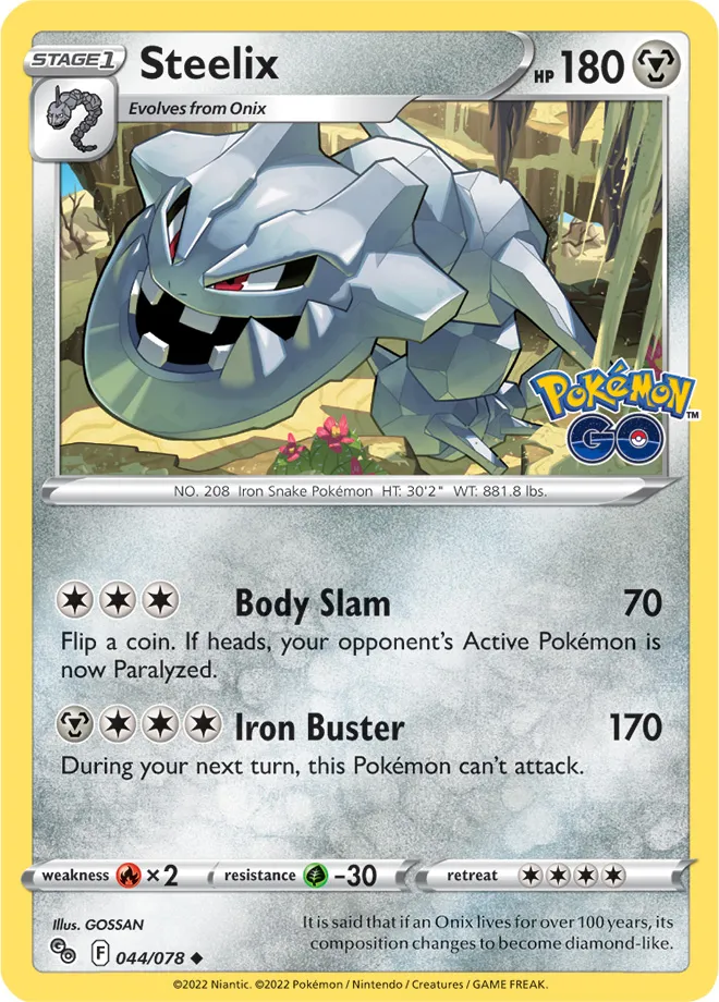Carte Steelix — Pokémon GO