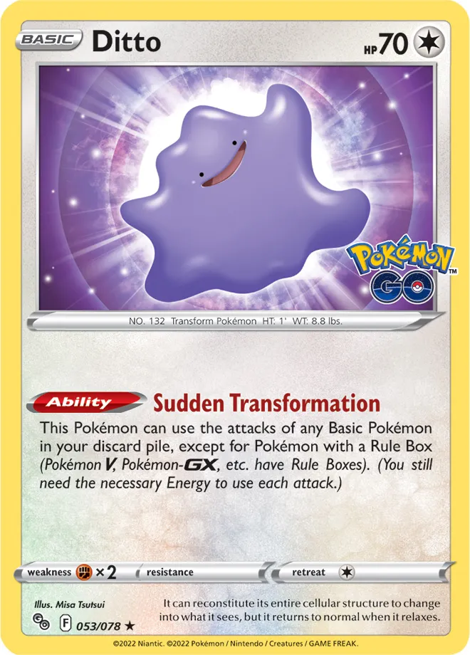 Carte Métamorph — Pokémon GO