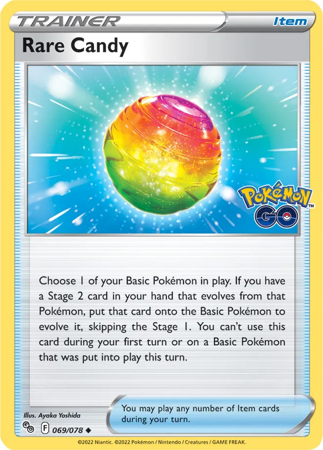 Carte Rare Candy — Pokémon GO
