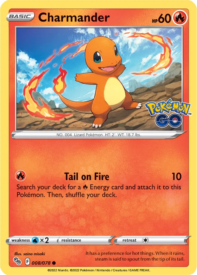 Carte Salamèche — Pokémon GO