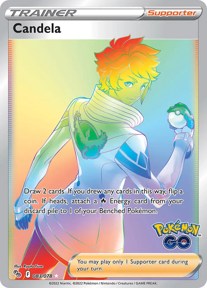 Carte Capitaine d'équipe Candela — Pokémon GO