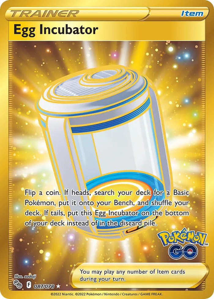 Carte Incubateur d'Œufs — Pokémon GO