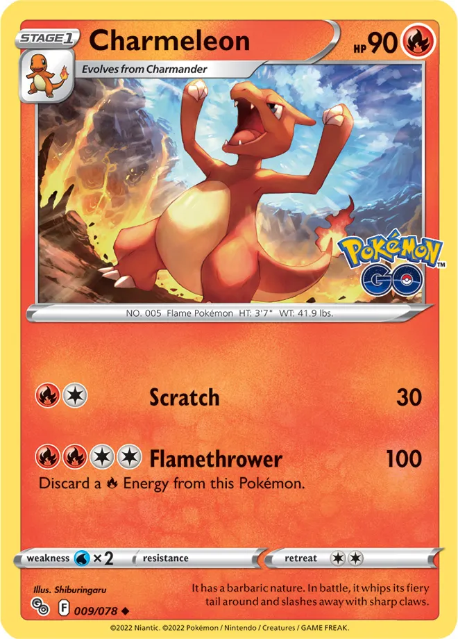 Carte Reptincel — Pokémon GO