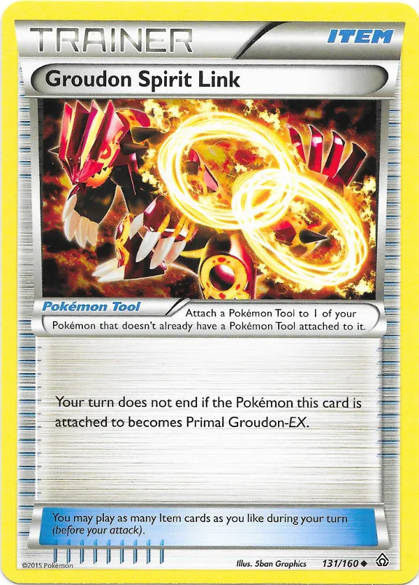 Carte Lien Spirituel Groudon — Primal Clash