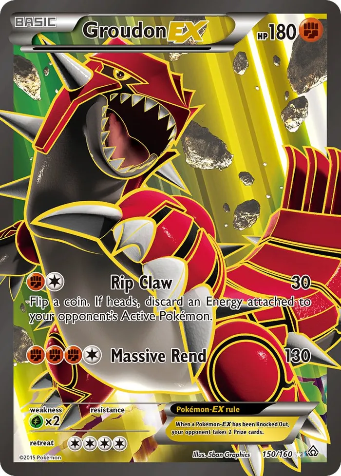 Carte Groudon EX — Primal Clash