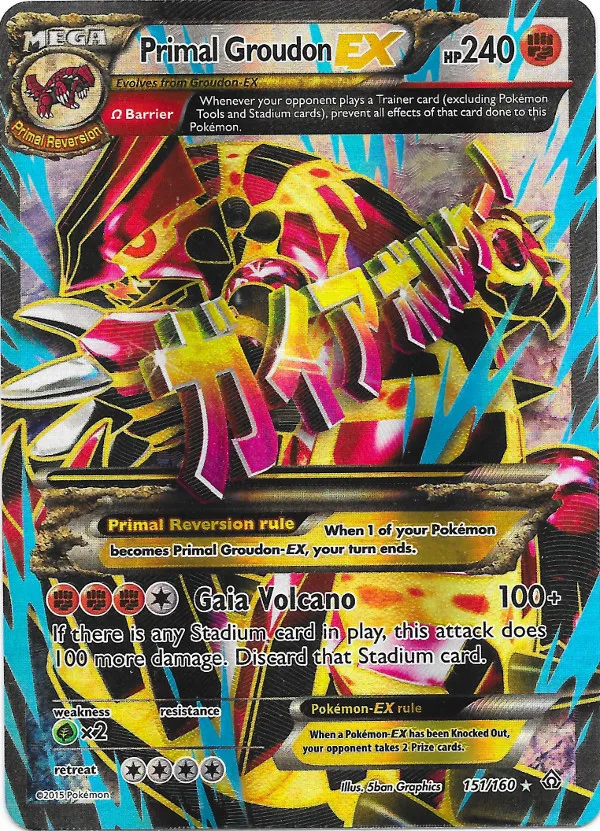 Carte Primo-Groudon EX — Primal Clash