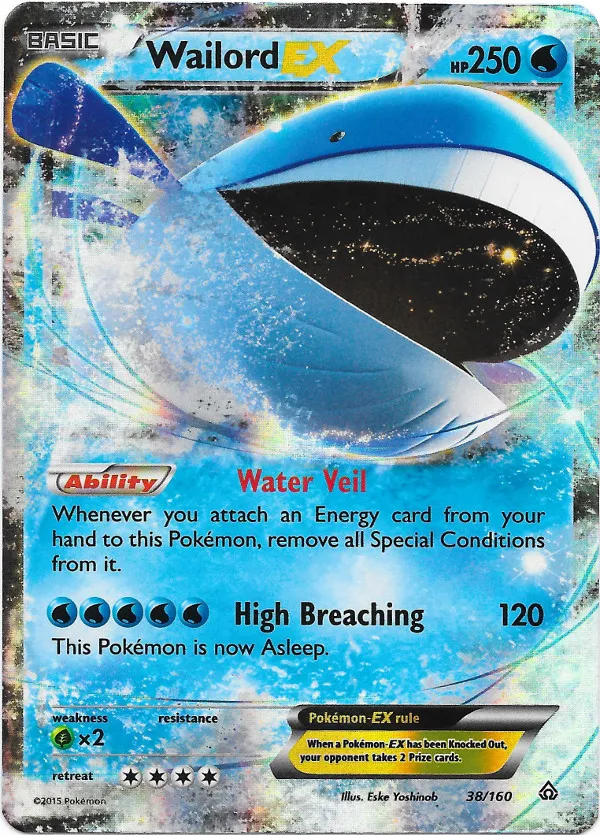 Carte Wailord EX — Primal Clash