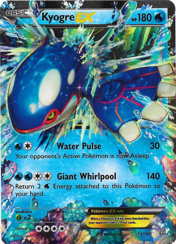 Carte Kyogre EX — Primal Clash
