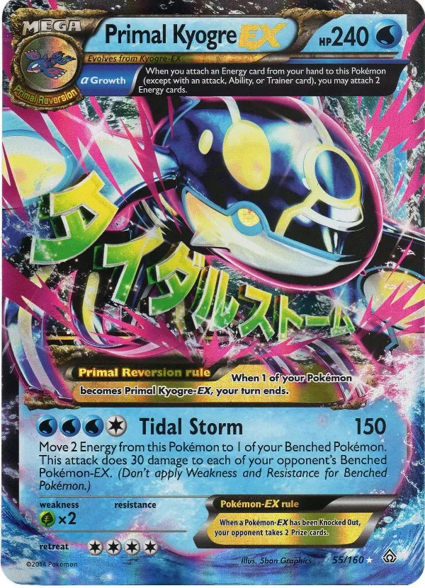 Carte Primo-Kyogre EX — Primal Clash