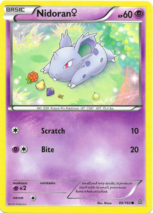 Carte Nidoran♀ — Primal Clash