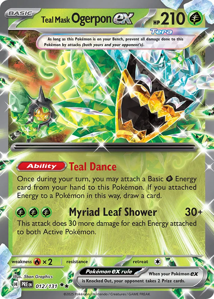 Carte Ogerpon Masque Turquoise ex — Prismatic Evolutions Additionals