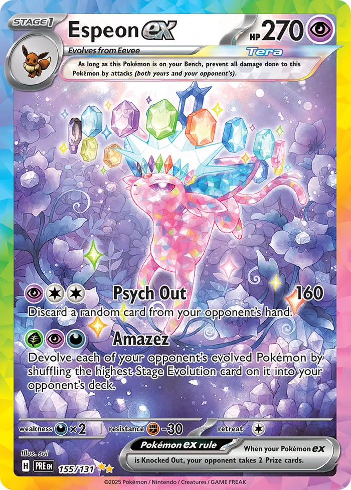 Carte Espeon ex — Prismatic Evolutions Additionals