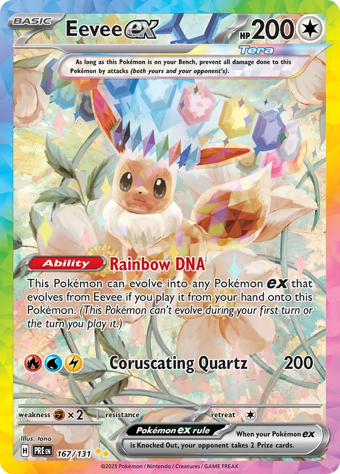 Carte Évoli ex — Prismatic Evolutions Additionals