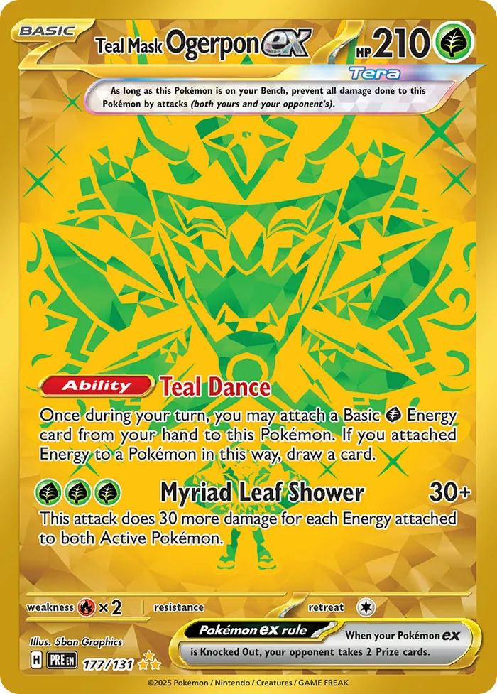 Carte Ogerpon Masque Turquoise ex — Prismatic Evolutions Additionals