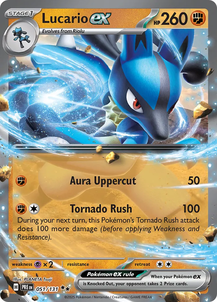 Carte Lucario ex — Prismatic Evolutions Additionals