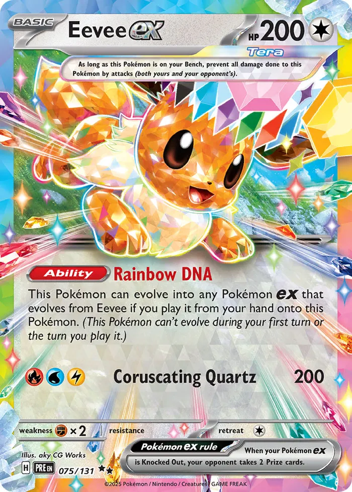 Carte Évoli ex — Prismatic Evolutions Additionals
