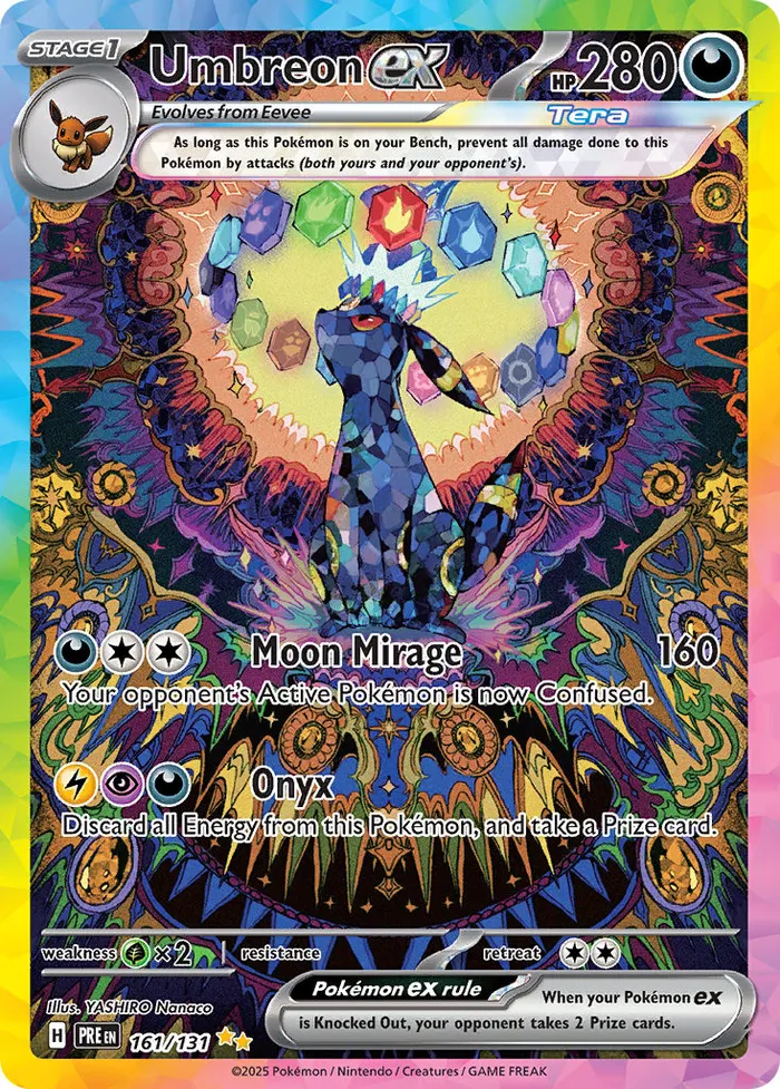 Carte Umbreon ex — Prismatic Evolutions