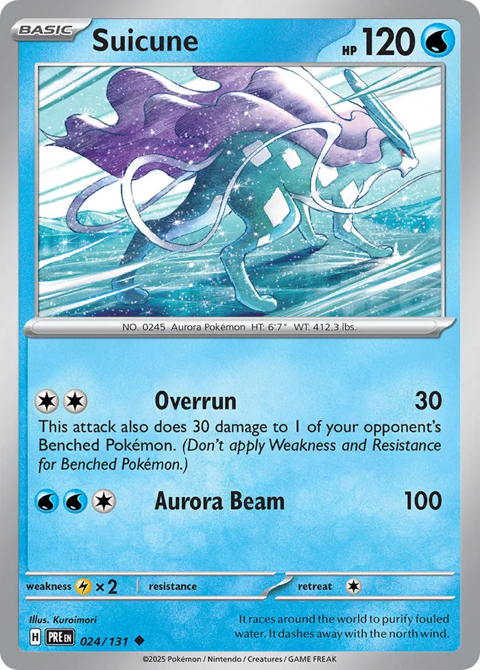 Carte Suicune — Prismatic Evolutions
