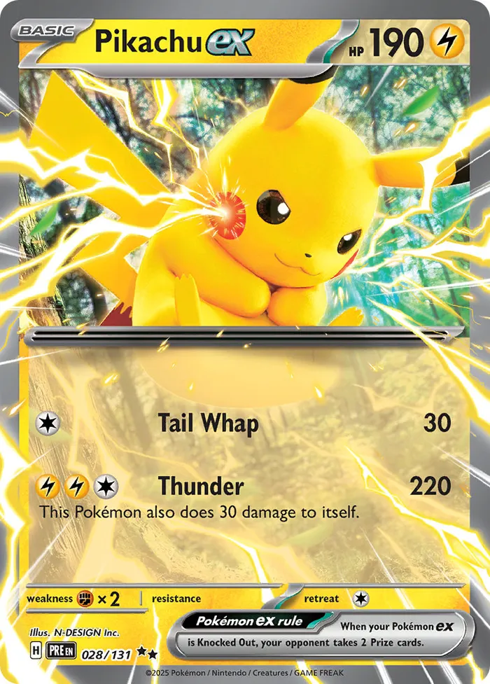 Carte Pikachu ex — Prismatic Evolutions