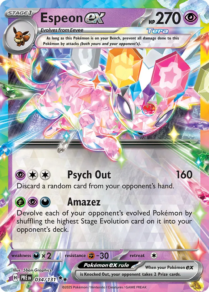 Carte Espeon ex — Prismatic Evolutions