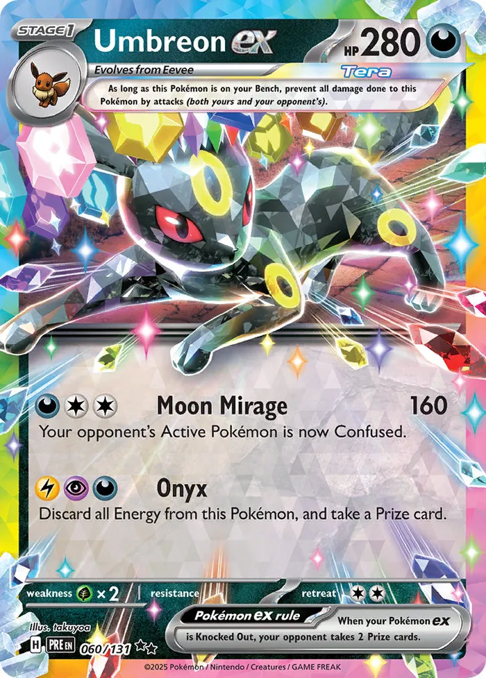 Carte Umbreon ex — Prismatic Evolutions