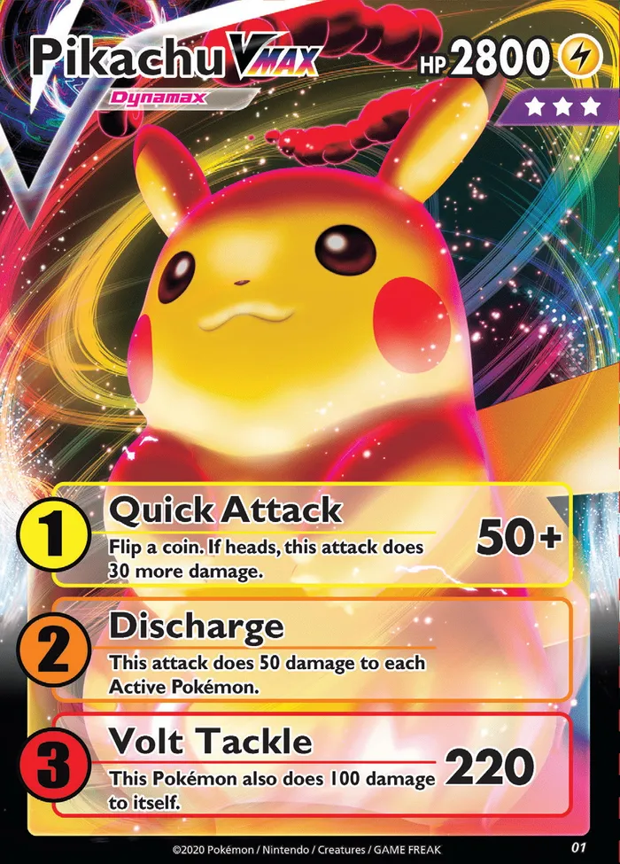 Carte Pikachu VMAX — Raid Battle