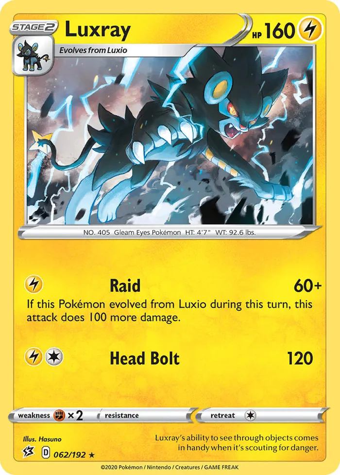 Carte Luxray — Rebel Clash