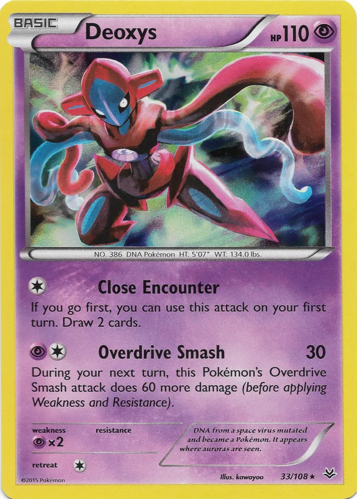 Carte Deoxys — Roaring Skies