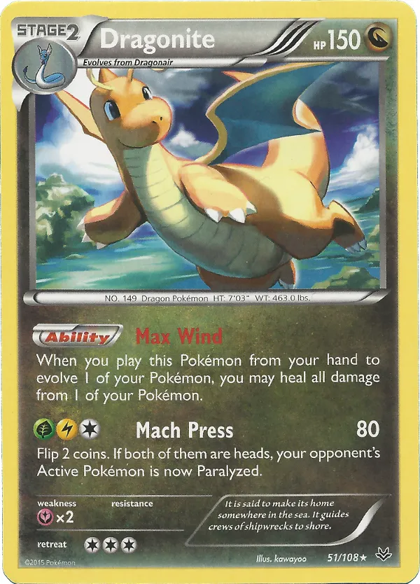 Carte Dragonite — Roaring Skies