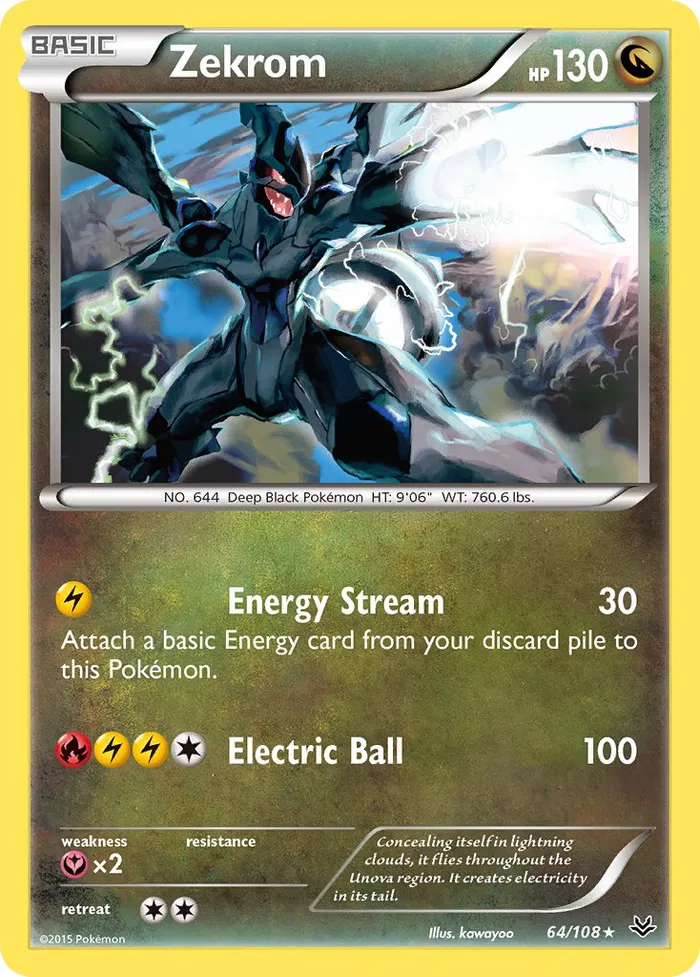Carte Zekrom — Roaring Skies