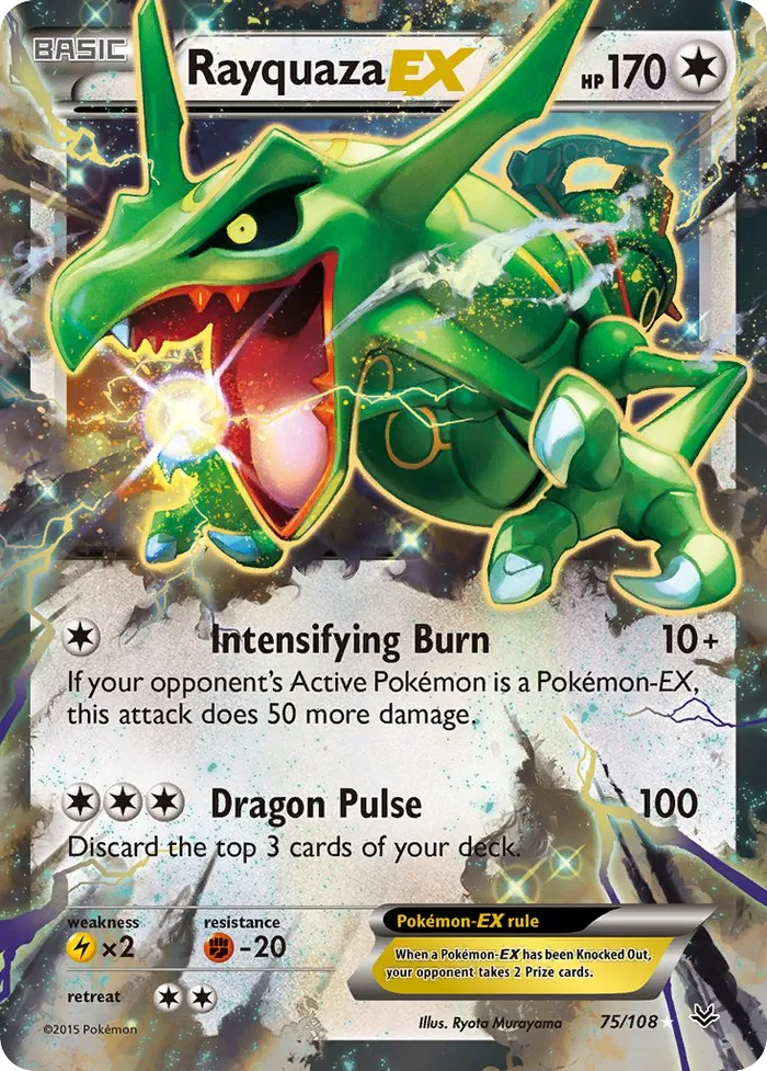 Carte Rayquaza EX — Roaring Skies