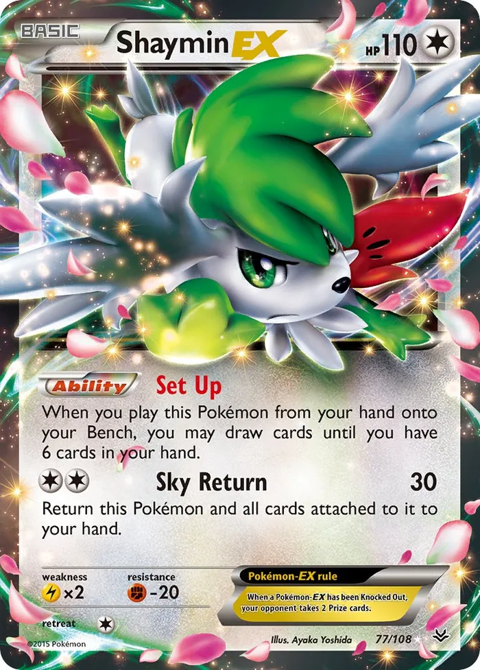 Carte Shaymin EX — Roaring Skies