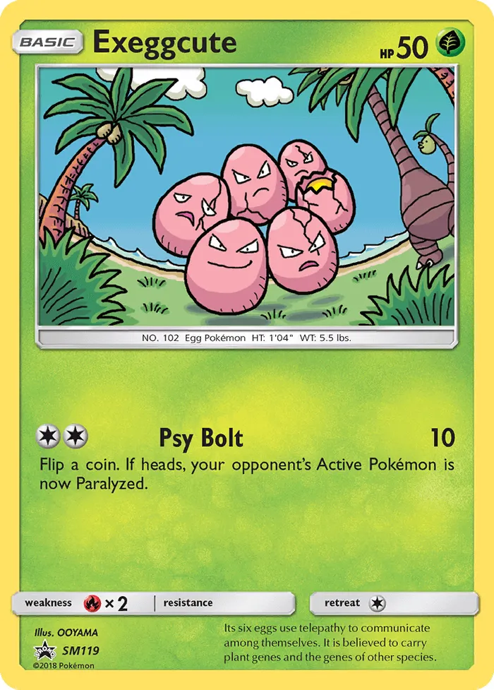 Carte Exeggcute — SM Black Star Promos