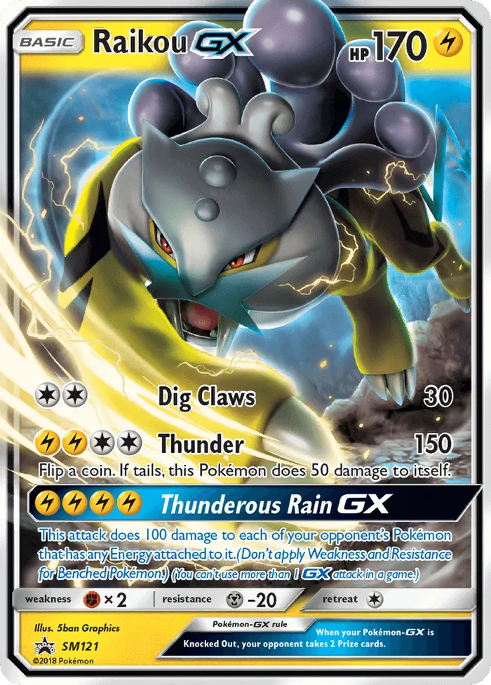 Carte Raikou GX — SM Black Star Promos