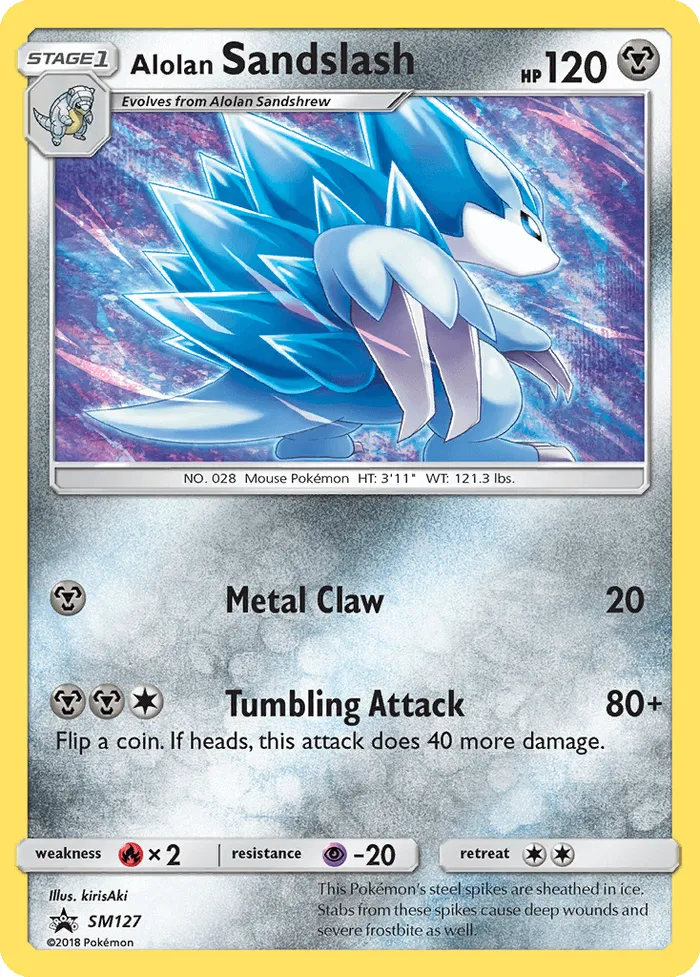 Carte Alolan Sandslash — SM Black Star Promos