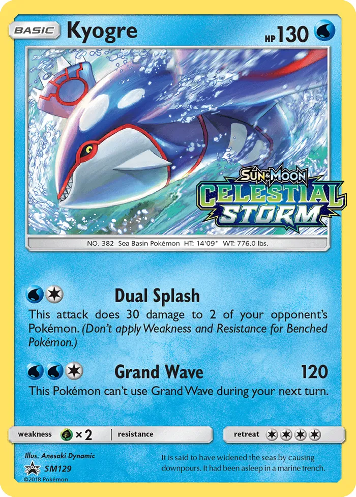 Carte Kyogre — SM Black Star Promos