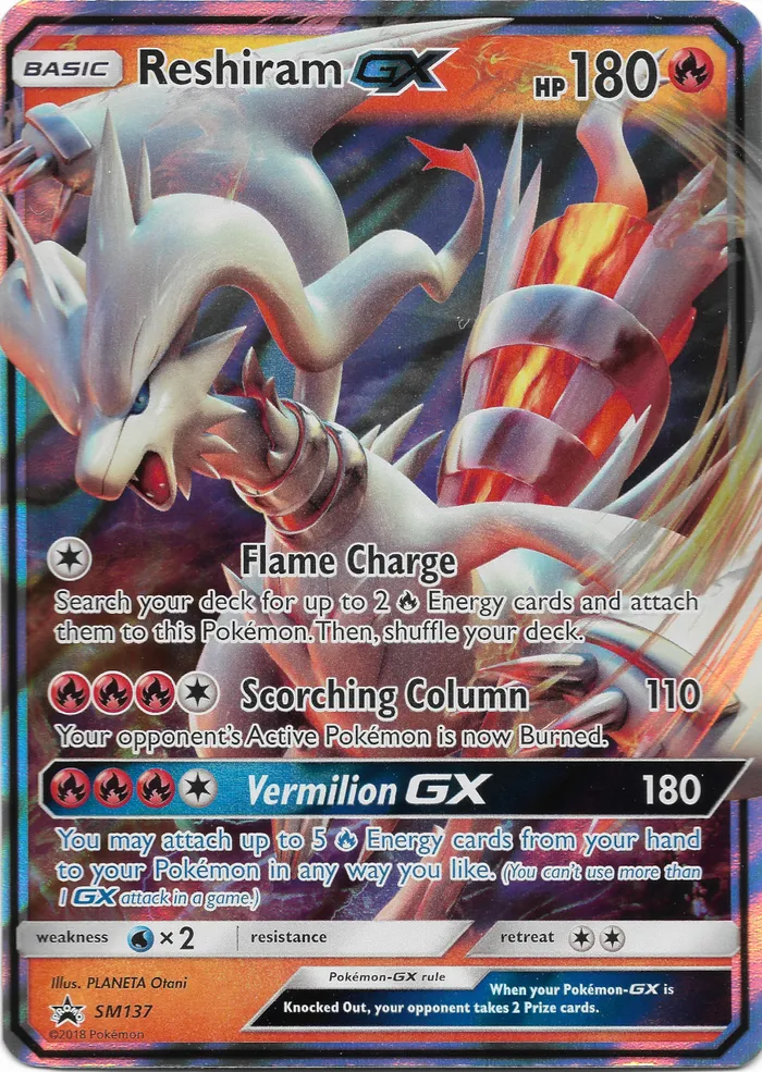 Carte Reshiram GX — SM Black Star Promos