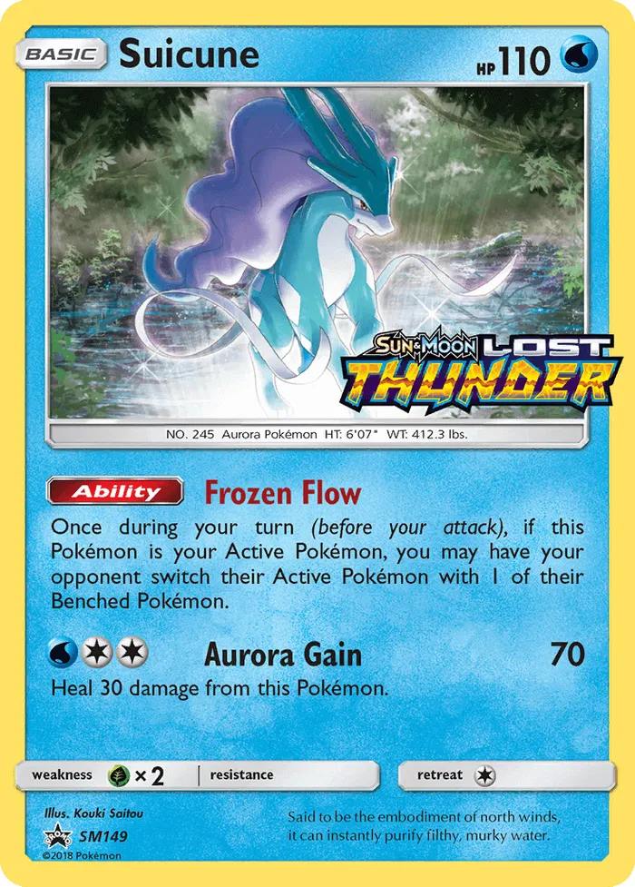 Carte Suicune — SM Black Star Promos