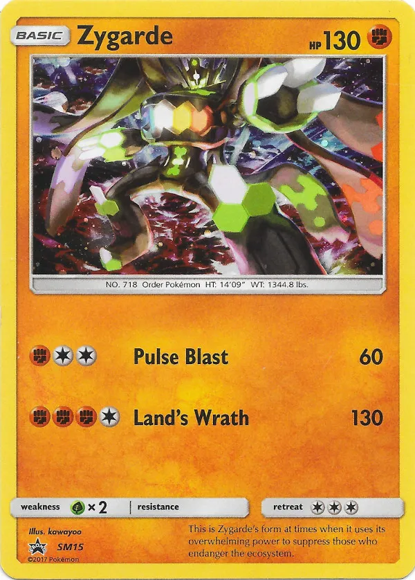 Carte Zygarde — SM Black Star Promos