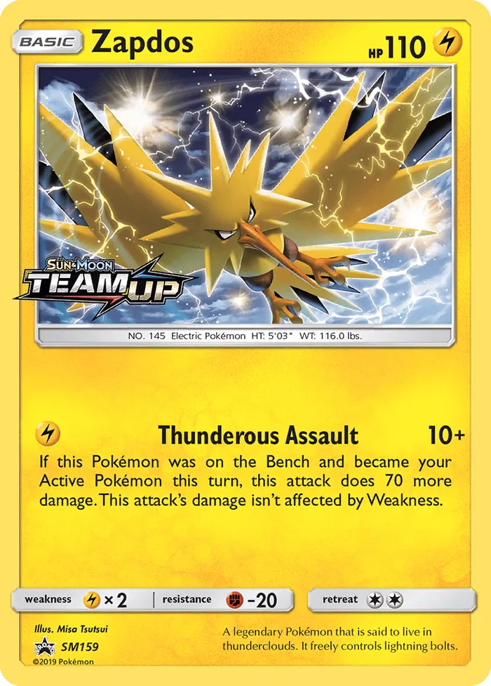 Carte Zapdos — SM Black Star Promos