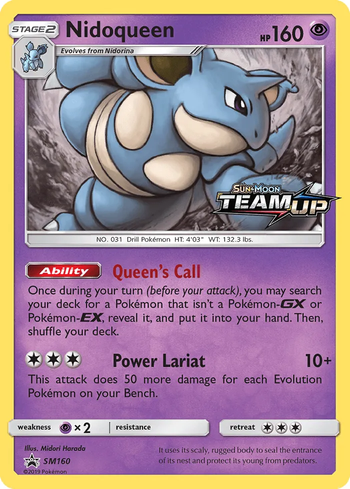 Carte Nidoqueen — SM Black Star Promos