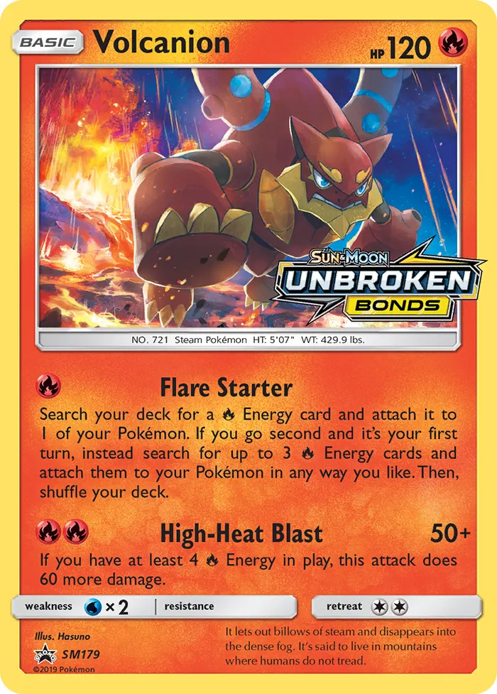 Carte Volcanion — SM Black Star Promos