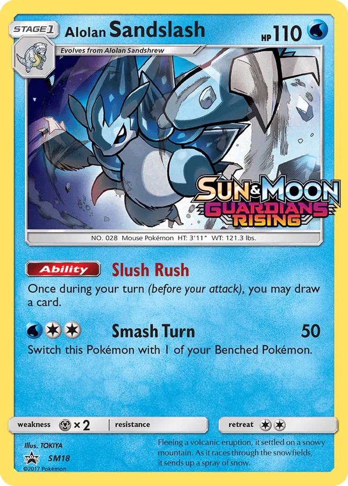 Carte Sablaireau d'Alola — SM Black Star Promos