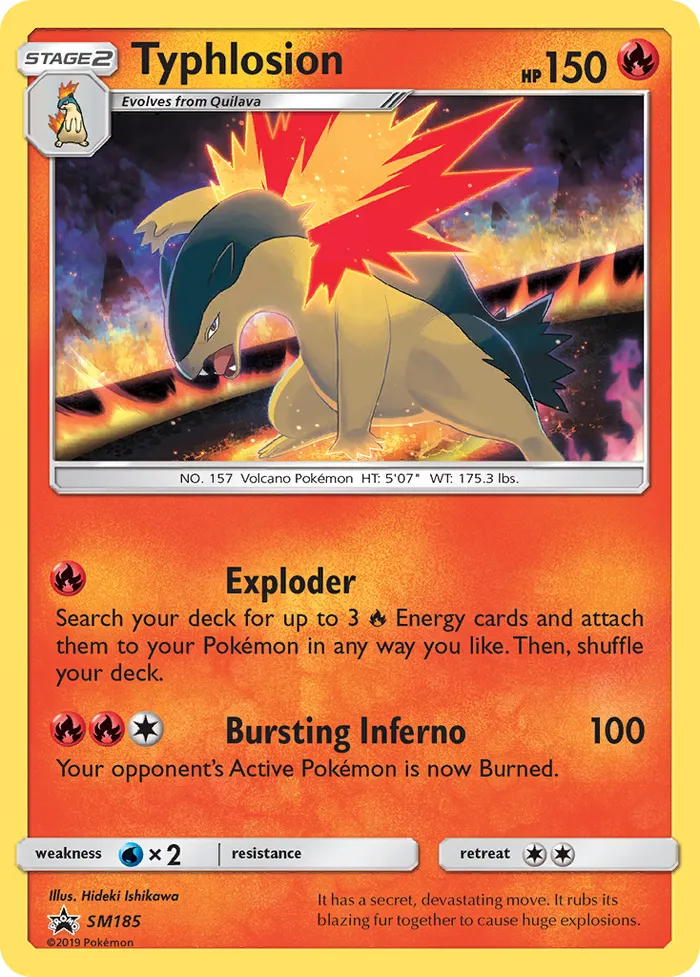 Carte Typhlosion — SM Black Star Promos