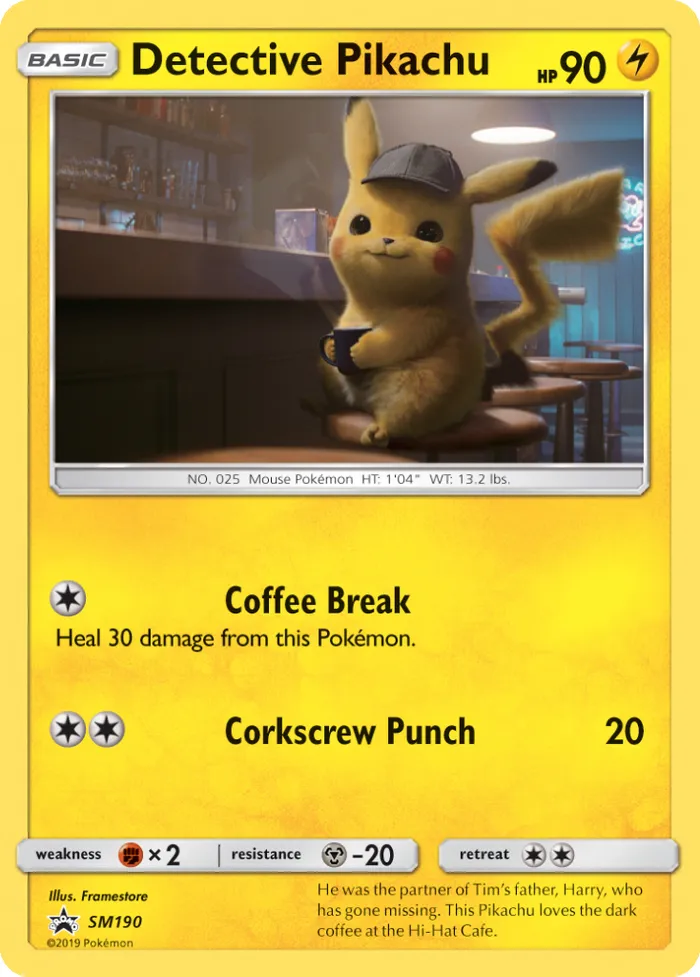 Carte Detective Pikachu — SM Black Star Promos