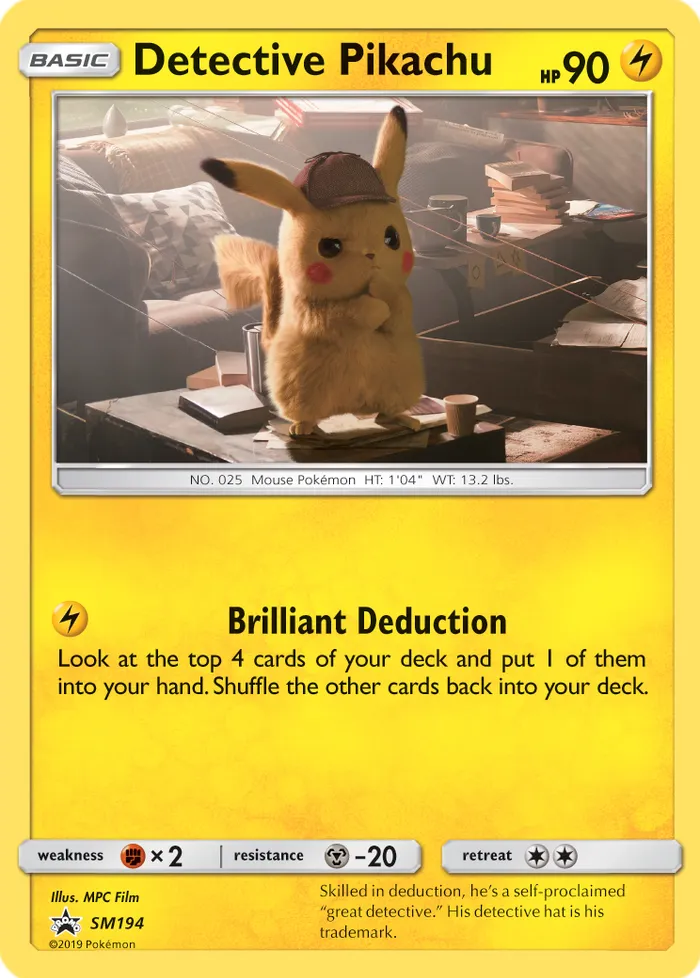 Carte Detective Pikachu — SM Black Star Promos