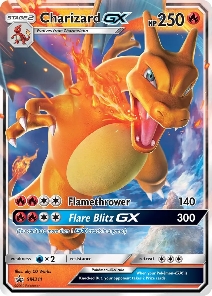 Carte Charizard GX — SM Black Star Promos