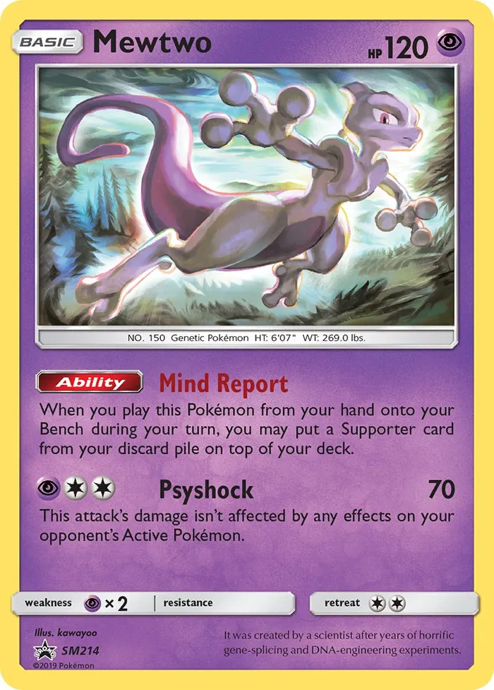 Carte Mewtwo — SM Black Star Promos