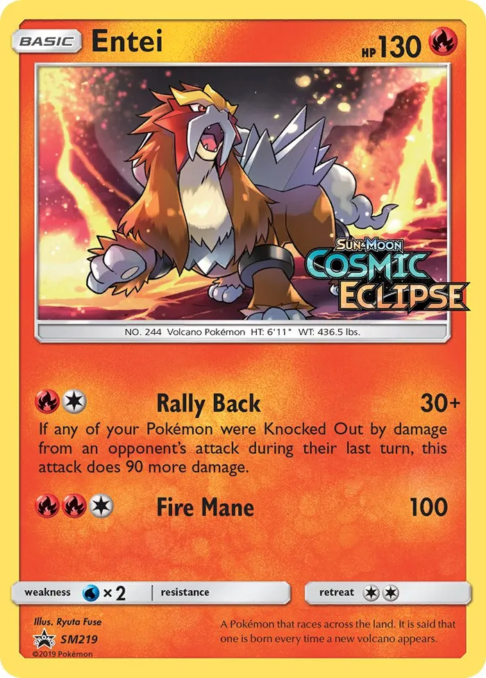 Carte Entei — SM Black Star Promos